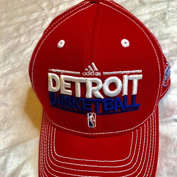Detroit Pistons NBA Basketball Adidas Baseball Cap - Picture 5 of 8